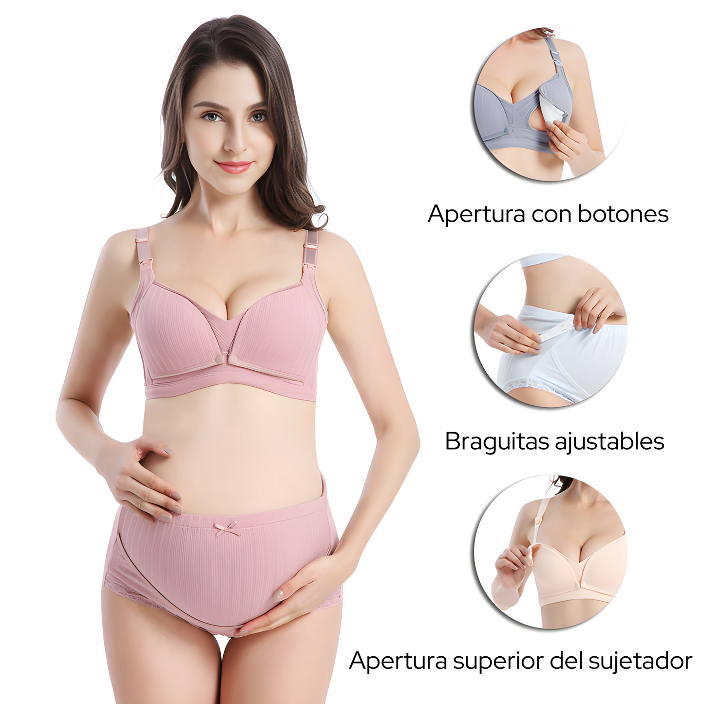 Conjunto lactancia sujetador + braguitas
