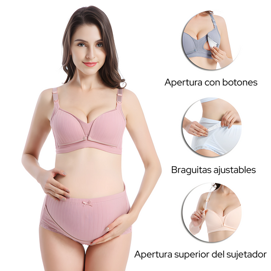 Conjunto lactancia sujetador + braguitas
